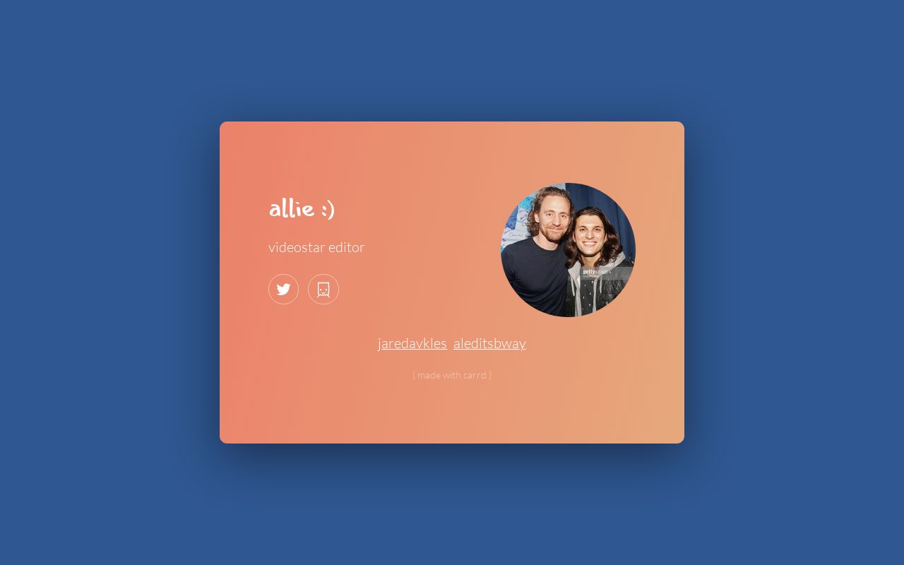 Carrd profile picture for @allies